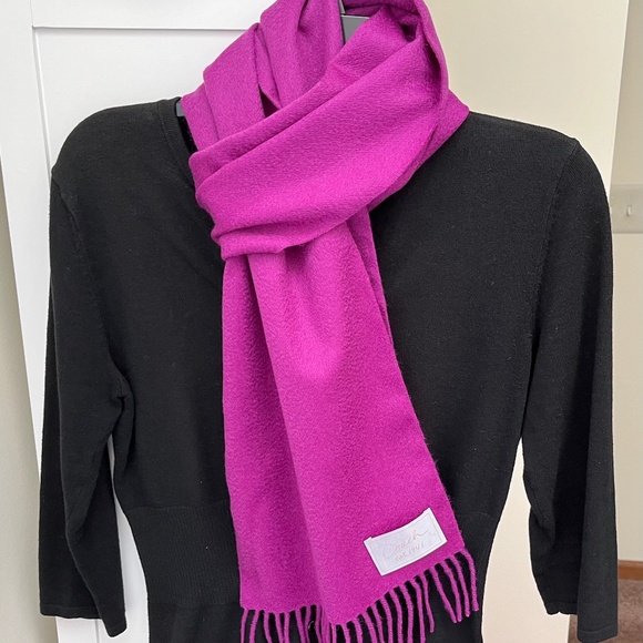 Coach Wool & Cashmere Fringed Scarf - Picture 2 of 7